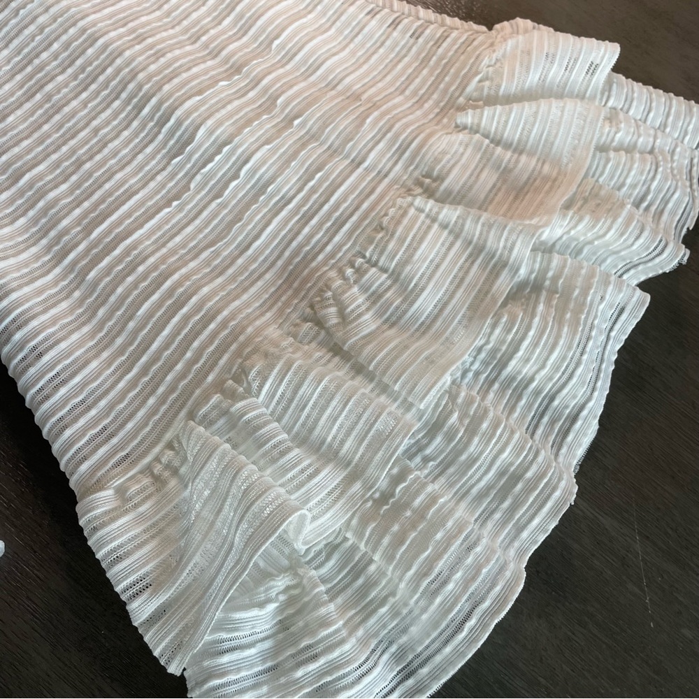 NWT Lulu’s For Always White Ruffled Long Sleeve Mini Dress XS - Picture 10 of 16